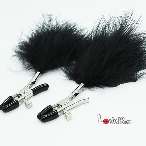Bộ Kẹp Vú Lông Vũ Chính Hãng Siêu Kích Thích Độc Đáo