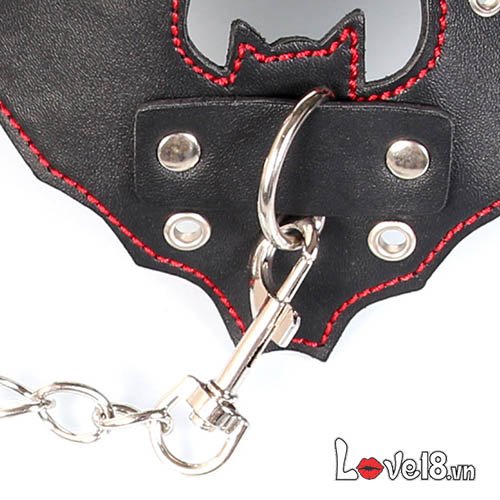 Vòng cổ da BDSM hình chú dơi thiết kế cá tính quyến rũ