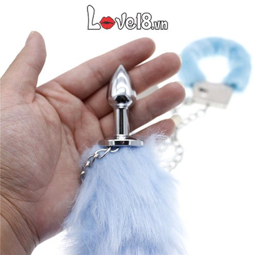 Set chơi bạo dâm còng tay đuôi chồn kích thích đam mê mê say