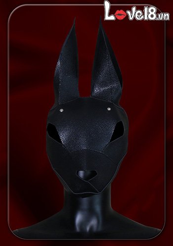 Đồ chơi cosplay mặt nạ trùm đầu thỏ đen quyến rũ kích thích