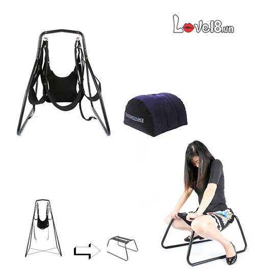 Ghế treo xích đu Acacia 3in1 thép bền đẹp tiện lợi