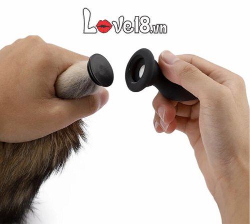 Đuôi chồn silicone rung êm kích thích hậu môn tăng khoái cảm