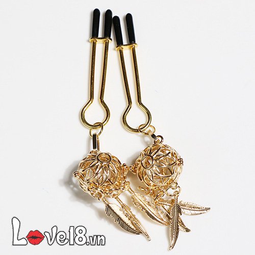 Bộ kẹp vú bạo dâm phát sáng đèn Charm hấp dẫn, kích thích