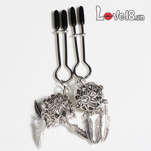 Bộ kẹp vú bạo dâm phát sáng đèn Charm hấp dẫn, kích thích