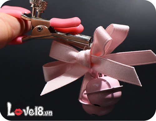 Bộ kẹp vú bạo dâm có lục lạc đính nơ BZ09E tại hà nội