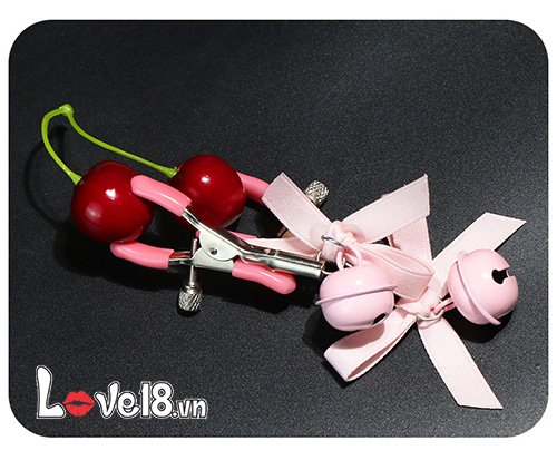 Bộ kẹp vú bạo dâm có lục lạc đính nơ BZ09E tại tphcm