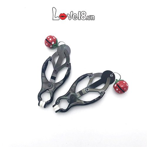 Bộ kẹp nhũ hoa lục lạc trái dâu ngọt ngào kích thích phái nữ