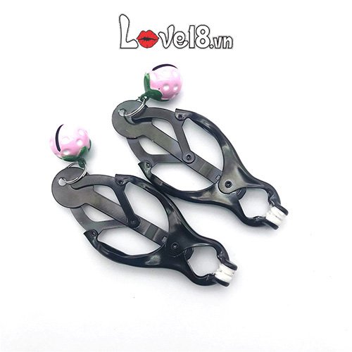 Bộ kẹp nhũ hoa lục lạc trái dâu ngọt ngào kích thích phái nữ