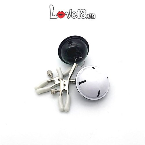 Bộ kẹp nhũ hoa bạo dâm có lục lạc kích thích
