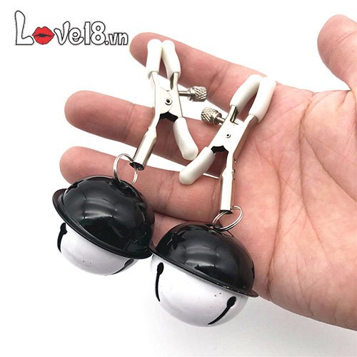 Bộ kẹp nhũ hoa bạo dâm có lục lạc kích thích