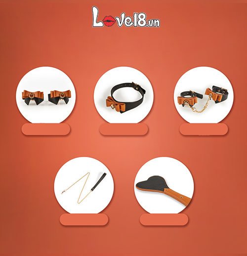 Bộ đồ chơi bạo dâm Runyu da cao cấp kích thích đam mê