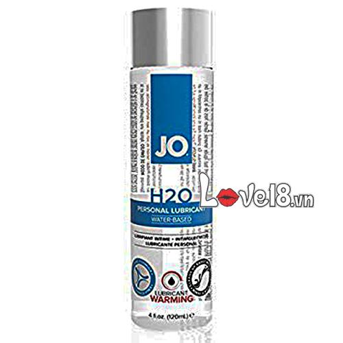 Jo H2O Warming Water-Based Lubricant 120ml Intimate Gel