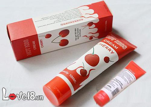 Gel bôi trơn Hot Love Kiss Cream Cherry 100ml tăng ẩm mượt