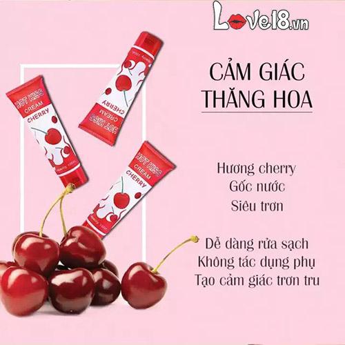 Gel bôi trơn Hot Love Kiss Cream Cherry 100ml tăng ẩm mượt