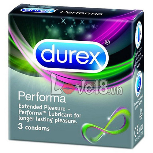 Durex Performa Condoms 3 Pack Delay Long-Lasting