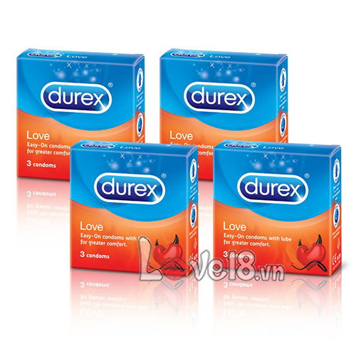 Durex Love Ultra Thin Lubricated Condom 3 Pack UK Origin