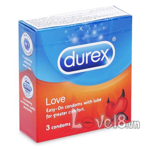Durex Love Ultra Thin Lubricated Condom 3 Pack UK Origin