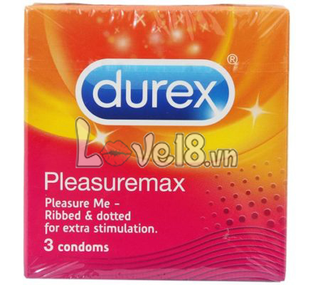 Durex Pleasuremax Ribbed G-Spot Condoms - 3 Pack