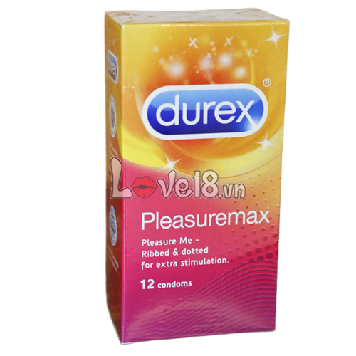 Bao Cao Su Gân Gai Durex Pleasuremax Hộp 12 Cái Siêu Mỏng Kích Thích 