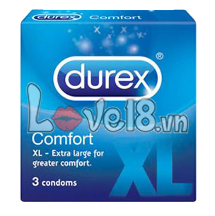 Bao cao su size lớn Durex XL bôi trơn kéo dài quan hệ 