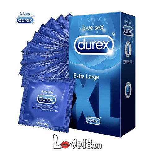 Bao Cao Su Durex Extra Large XL Size Lớn Siêu Mỏng An Toàn