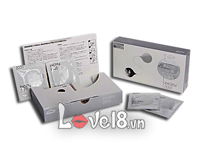 Bao cao su Sagami Exceed 2000 hộp 12 cái cảm giác thật, bảo vệ tốt