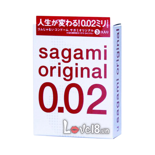 Bao cao su Sagami 0.02 siêu mỏng Nhật Bản cảm giác thật 