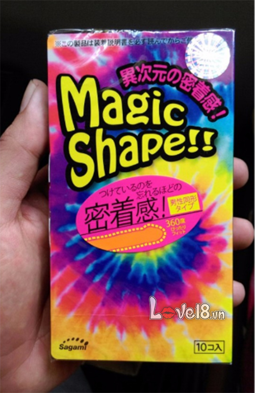Sagami Magic Shape 3D Ribbed Ultra Realistic Latex Condoms 49mm