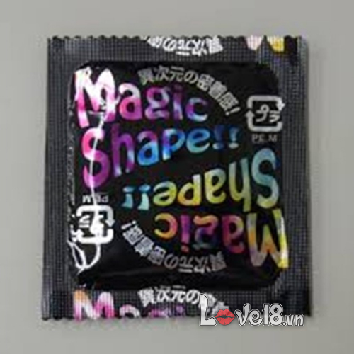 Sagami Magic Shape 3D Ribbed Ultra Realistic Latex Condoms 49mm