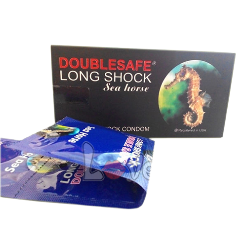 Bao cao su Doublesafe Long Sock mỏng rộng 52mm hộp 12 cái Malaysia 