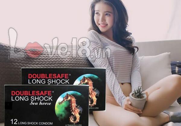 Doublesafe Long Sock Delay Thin Latex Condom 12pcs