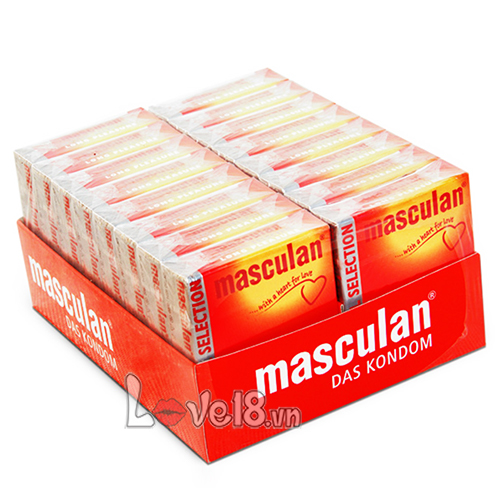 Masculan Prolonging Condoms Pack 3 Long Lasting Delay Ultra Thin 18cm