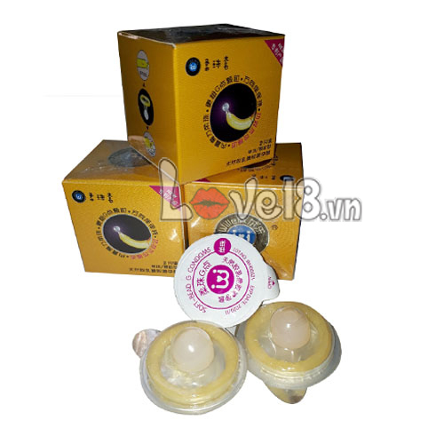 CD01 Large Beaded Textured Condom Max Intense Pleasure