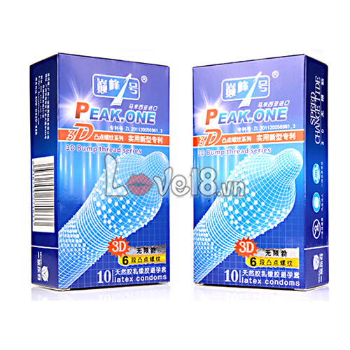 Peak ONE 3D Textured Ultra-thin Condom Super Sensation