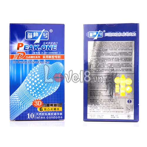 Peak ONE 3D Textured Ultra-thin Condom Super Sensation