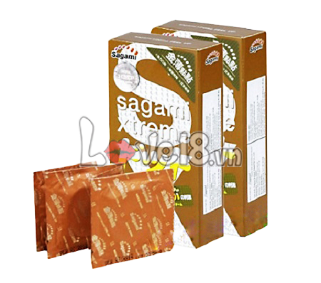 Bao cao su gai siêu mỏng Sagami Xtreme Feel Up 10 cái 