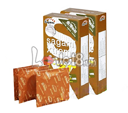 Sagami Xtreme Feel Up Ultra-Thin Textured Condom Pack of 10