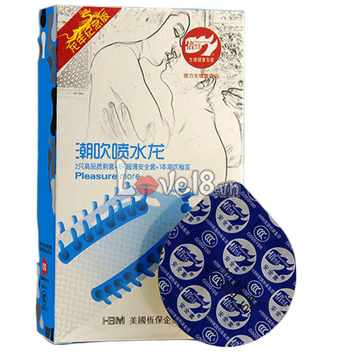 Bao cao su gai râu bi Pleasure More tăng khoái cảm kích thích điểm G 