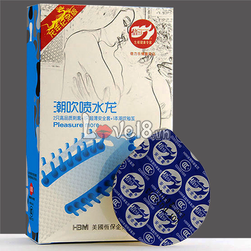 Pleasure More Ribbed Beaded Texture Condom for Men