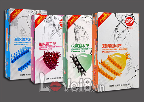 Pleasure More Ribbed Beaded Texture Condom for Men