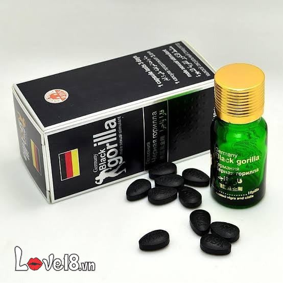 Black Gorila Dược Hỗ Trợ Cương Cứng Tăng Khoái Cảm Xuất Tinh