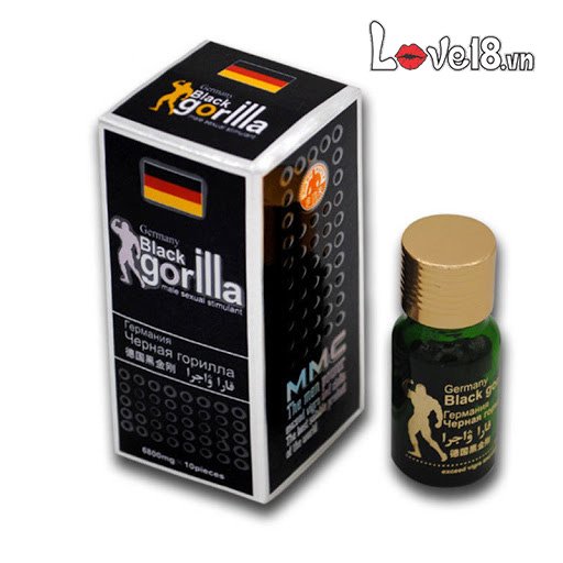 Black Gorila Dược Hỗ Trợ Cương Cứng Tăng Khoái Cảm Xuất Tinh