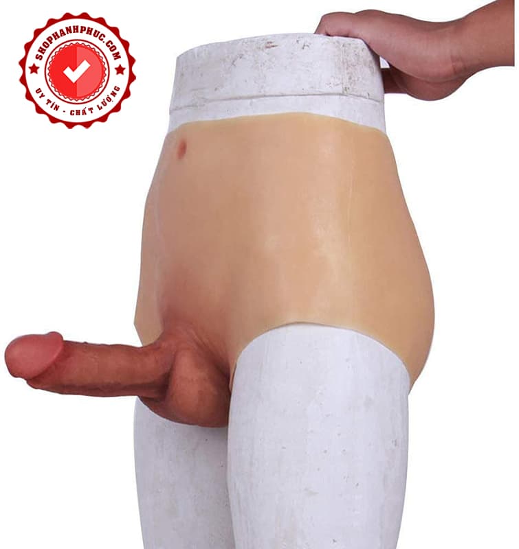 Funzone Mỹ dương vật giả liền quần màu da sang trọng dành cặp đôi