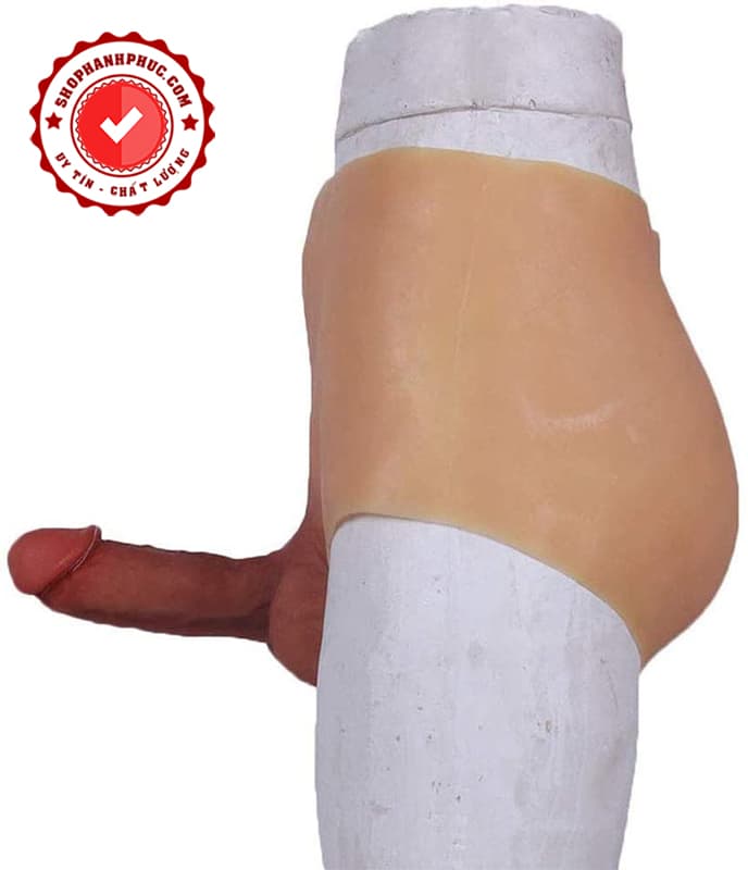 Funzone Mỹ dương vật giả liền quần màu da sang trọng dành cặp đôi