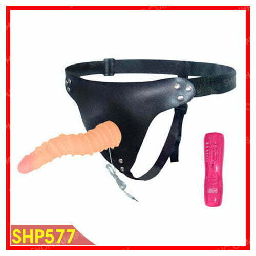 Dương vật giả dây đeo hình sâu có gân uốn lượn SHP577 chính hãng 