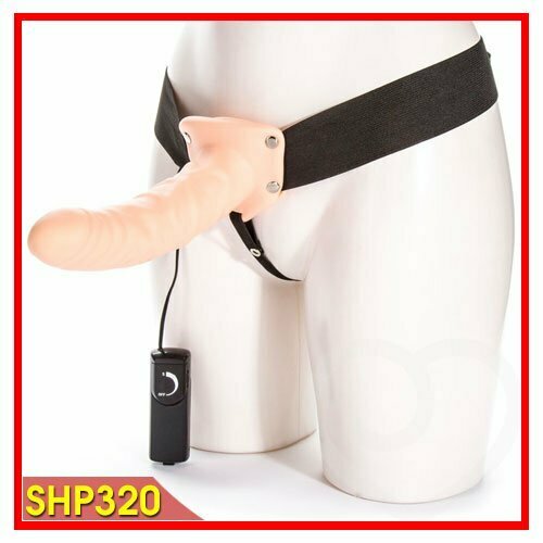 Dương vật giả dây đeo rỗng ruột cong thoải mái SHP320 