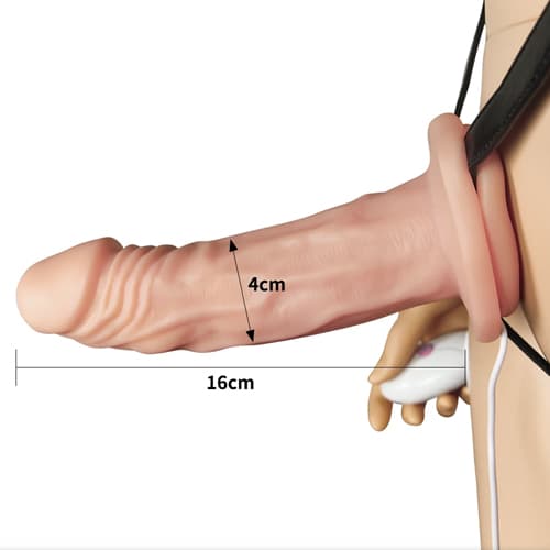 Dương vật giả silicon rỗng Lovetoy 20 cấp độ rung Cao cấp an toàn Nhật