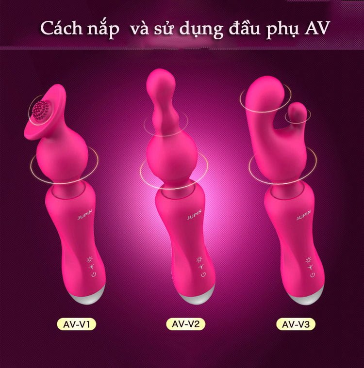 Jupinter Chày Rung 3 Đầu SHP556 Mát Xa Thư Giãn Phái Đẹp