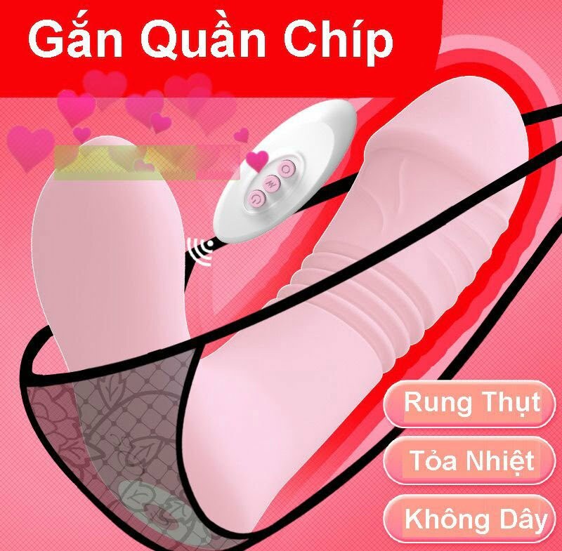 Dương vật giả cao cấp rung bú mút toả nhiệt kích thích cực đỉnh cho nữ