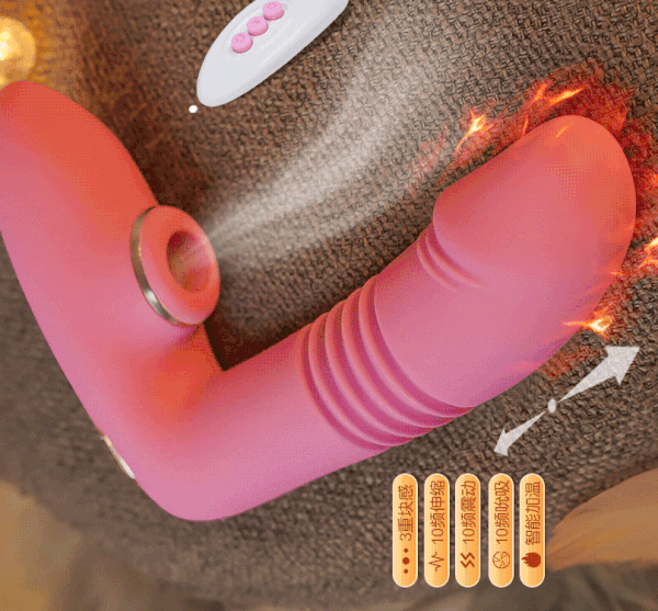 Dương vật giả cao cấp rung bú mút toả nhiệt kích thích cực đỉnh cho nữ